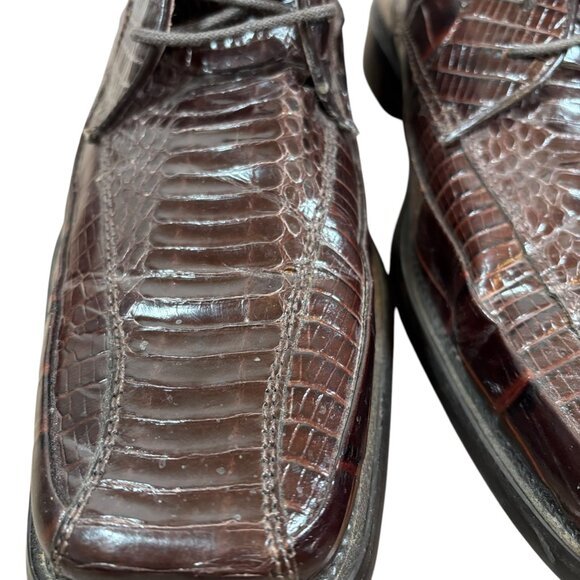 STACY ADAMS Genuine Snake Leather Oxfords - Picture 7 of 10